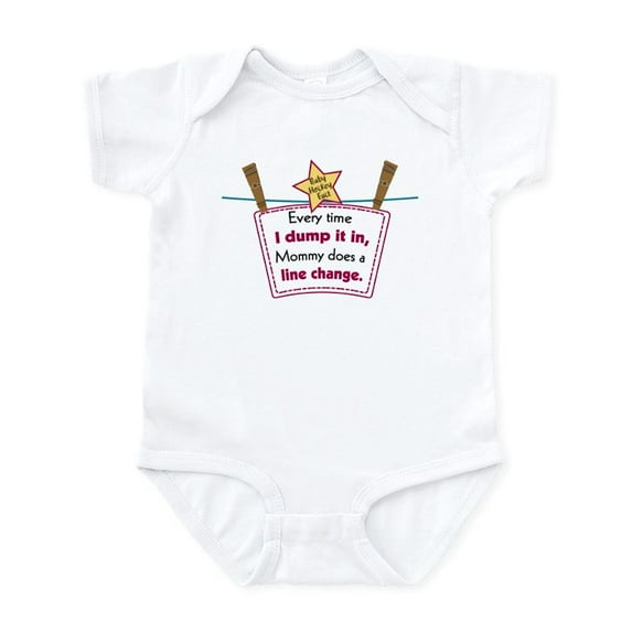 CafePress - Line Change Dump Infant Bodysuit - Baby Light Bodysuit, Size Newborn - 24 Months