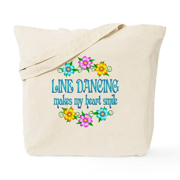 CafePress - Line Dancing Smiles Tote Bag - Unisex Canvas Tote Bag, Beige, 1-Piece