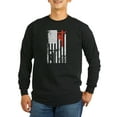 thumbnail image 1 of CafePress - Lineman Flag Shirt Long Sleeve T Shirt - Long Sleeve Dark T-Shirt, 1 of 4