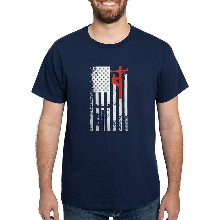 Lineman Flag For Men T-Shirt Lineman Flag For Men T-Shirt