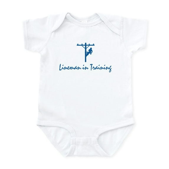 CafePress - Lineman In Training Infant Bodysuit - Baby Light Bodysuit, Size Newborn - 24 Months