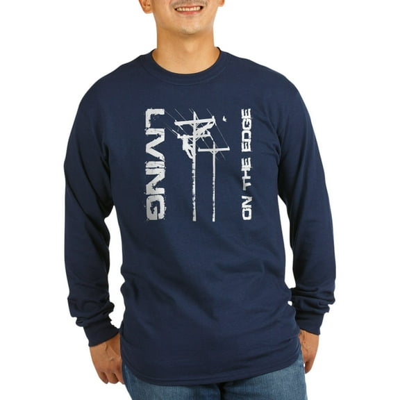 CafePress - Lineman Long Sleeve T Shirt - Long Sleeve Dark T-Shirt
