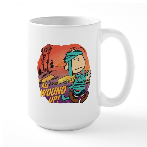CafePress - Linus All Wound Up! - 15 oz Ceramic Large White Novelty Mug