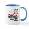 thumbnail image 1 of CafePress - Linus Happy Independence Day Mug - 11 oz Ceramic Mug - Novelty Coffee Tea Cup, 1 of 4