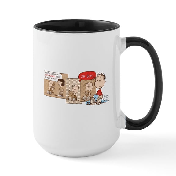 CafePress - Linus Large Mug - 15 oz Ceramic Large White Novelty Mug