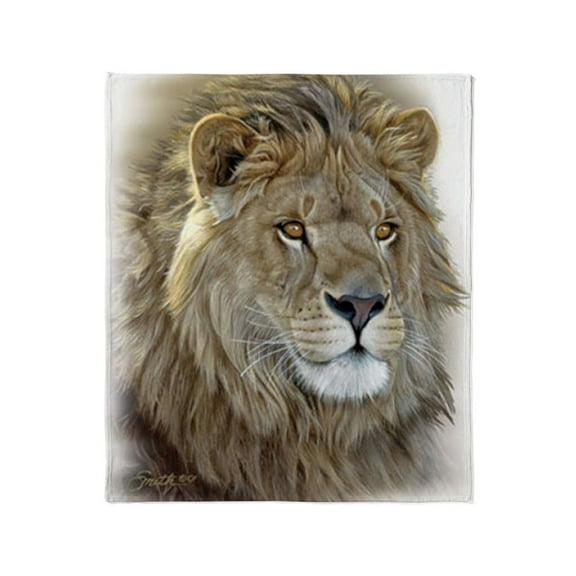 CafePress - Lion Portrait T Shirt Throw Blanket - Soft Fleece Throw Blanket, 50"x60" for All Ages
