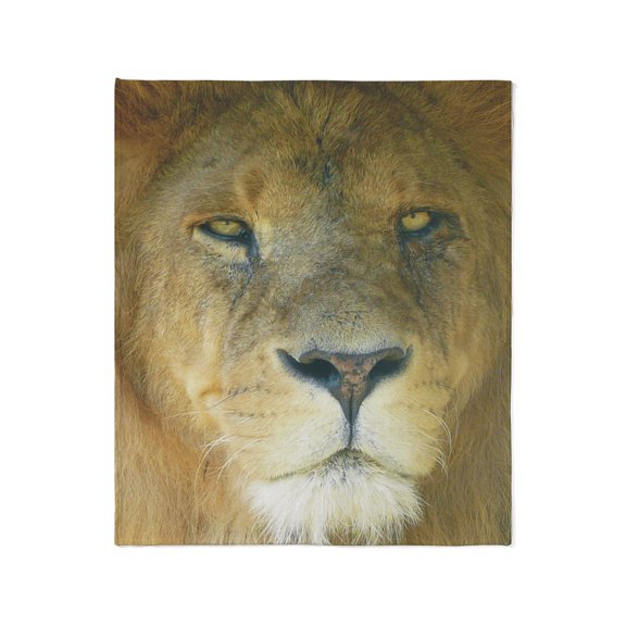CafePress - Lion Pposter Throw Blanket - Soft Fleece Throw Blanket, 50"x60" for All Ages