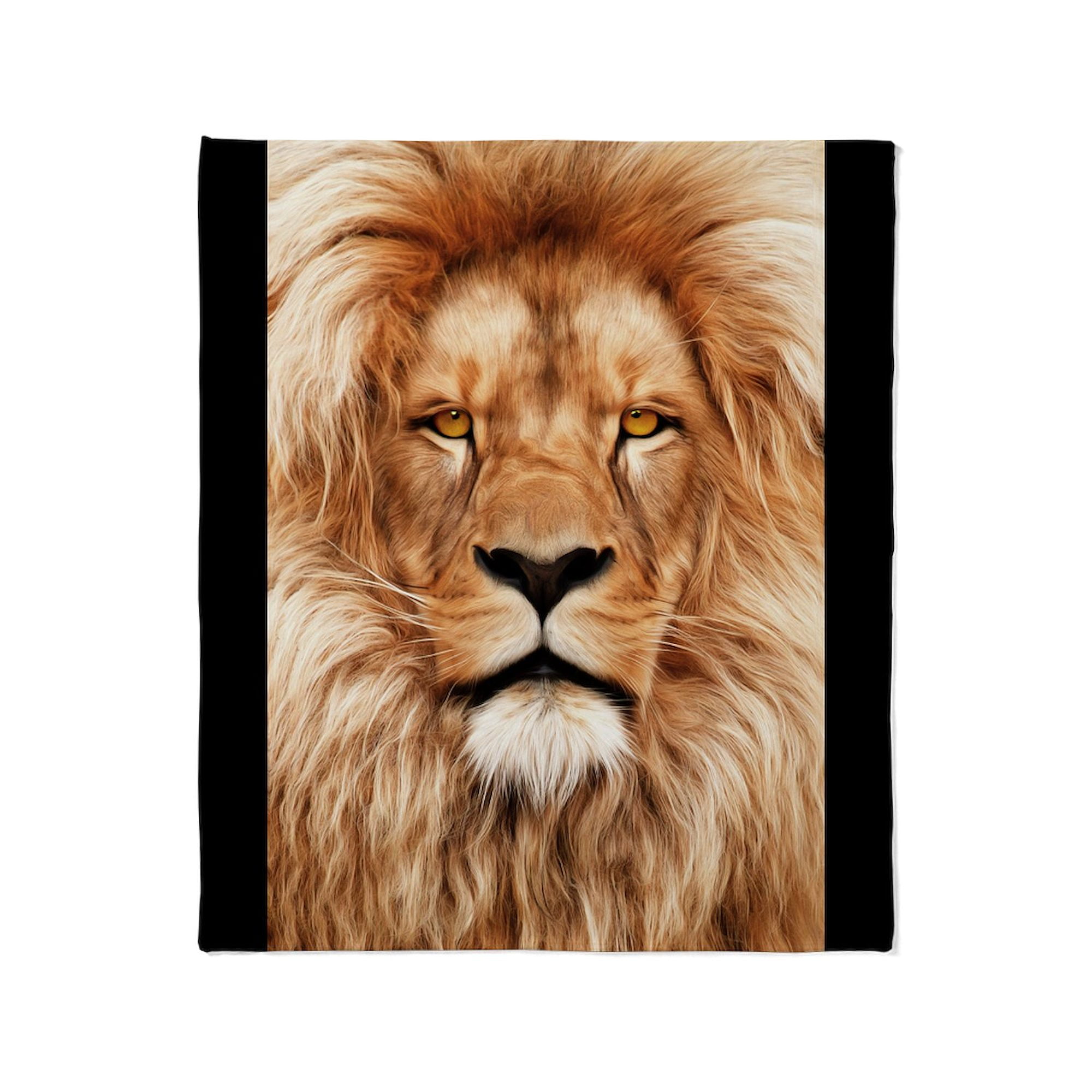 CafePress Lion The King Throw Blanket Soft Fleece Throw Blanket, 50