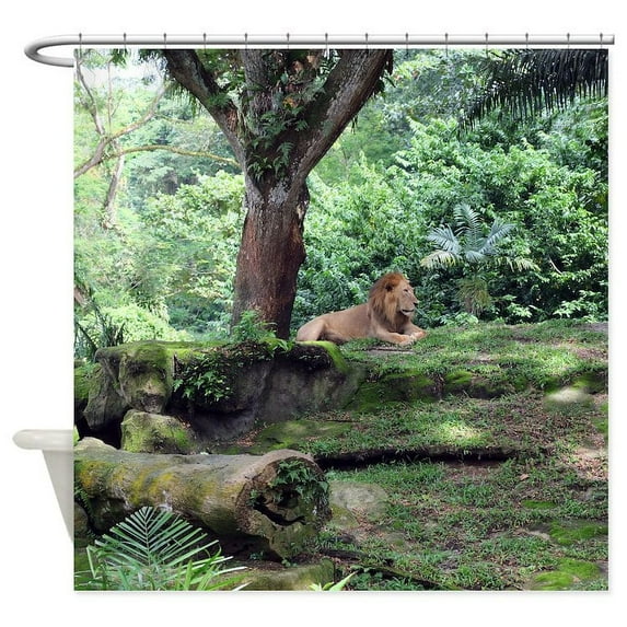 CafePress - Lion - Unique Fabric Shower Curtain 70" x 72"