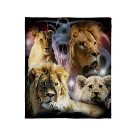 CafePress - Lions Throw Blanket - Soft Fleece Throw Blanket, 50"x60" for All Ages