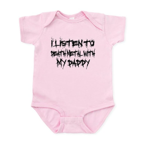 CafePress - Listen To Death Metal With Da Infant Bodysuit - Baby Light Bodysuit, Size Newborn - 24 Months