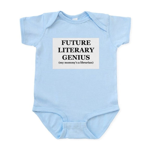 CafePress - Literary Genius Infant Bodysuit - Baby Light Bodysuit, Size Newborn - 24 Months