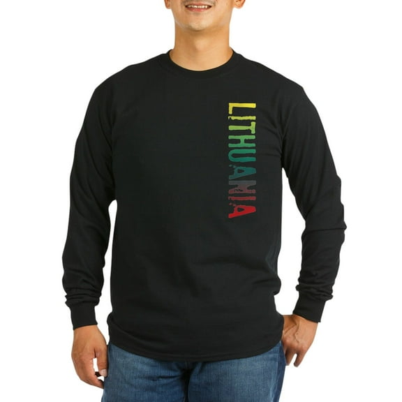 CafePress - Lithuania Long Sleeve Dark T Shirt - Long Sleeve Dark T-Shirt