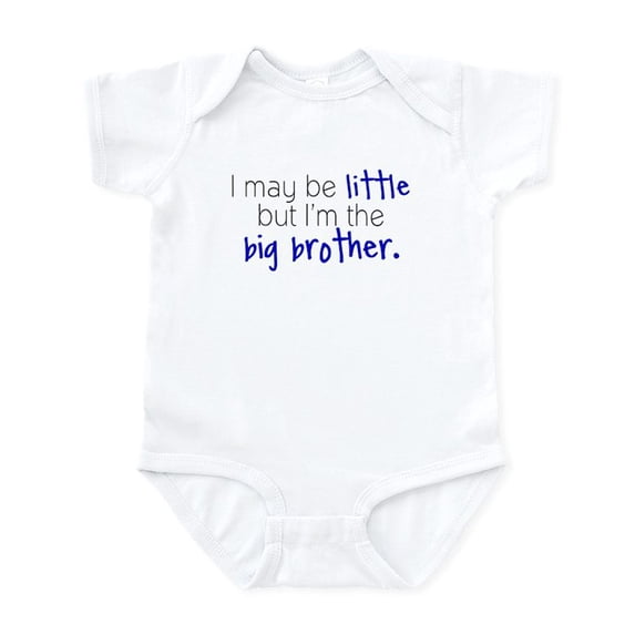 CafePress - Little Big Brother Infant Bodysuit - Baby Light Bodysuit, Size Newborn - 24 Months