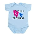 thumbnail image 1 of CafePress - Little Brother Baby Footprint Infant Bodysuit - Baby Light Bodysuit, Size Newborn - 24 Months, 1 of 4