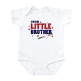 thumbnail image 1 of CafePress - Little Brother Baseball Infant Bodysuit - Baby Light Bodysuit, Size Newborn - 24 Months, 1 of 4
