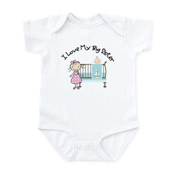 CafePress - Little Brother Big Sister Matching Shirts Body Sui - Baby Light Bodysuit, Size Newborn - 24 Months