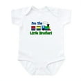thumbnail image 1 of CafePress - Little Brother TRAIN Infant Bodysuit - Baby Light Bodysuit, Size Newborn - 24 Months, 1 of 4