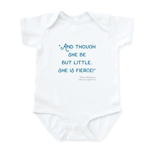 CafePress - Little But Fierce! Infant Bodysuit - Baby Light Bodysuit, Size Newborn - 24 Months