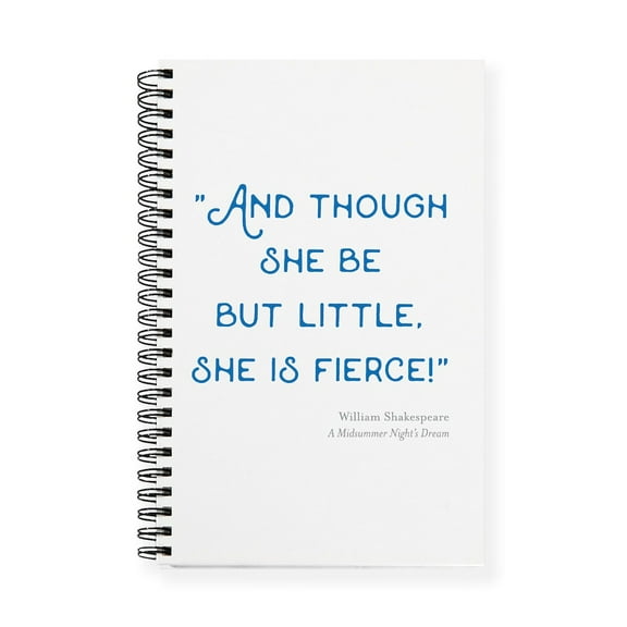 CafePress - Little But Fierce! Journal - Spiral Bound Journal Notebook, Personal Diary Dot Grid