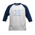 thumbnail image 1 of CafePress - Little But Fierce! Kids Baseball Jersey - Kids Cotton Baseball Jersey, 3/4 Sleeve Shirt, 1 of 4