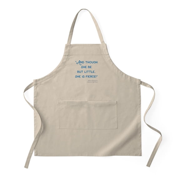 CafePress - Little But Fierce! Light - Kitchen Apron with Pockets, Grilling Apron, Baking Apron