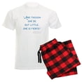thumbnail image 1 of CafePress - Little But Fierce! Men's Light Pajamas - Men's Light Loose Fit Cotton Pajama Set, 1 of 7