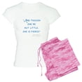 thumbnail image 1 of CafePress - Little But Fierce! Women's Light Pajamas - Women's Short Sleeve Print T-Shirt and Pants Light Cotton Pajama Set, 1 of 7