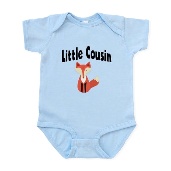 CafePress - Little Cousin Fox Body Suit - Baby Light Bodysuit, Size Newborn - 24 Months