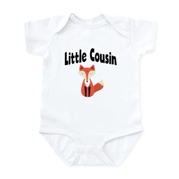 CafePress - Little Cousin Fox Body Suit - Baby Light Bodysuit, Size Newborn - 24 Months