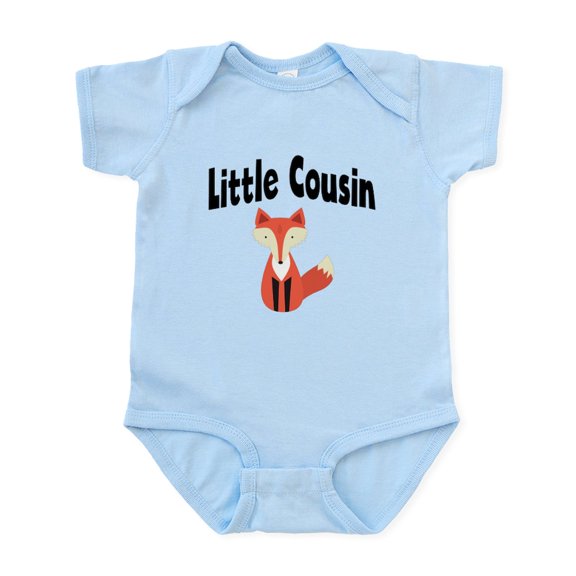 CafePress - Little Cousin Fox Body Suit - Baby Light Bodysuit, Size Newborn - 24 Months