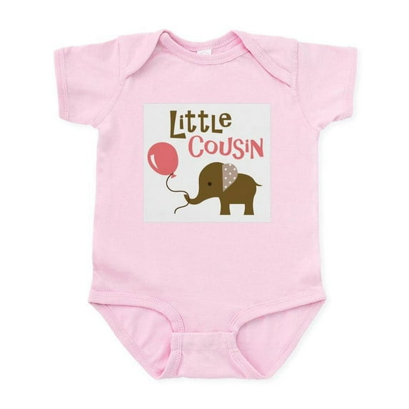 CafePress - Little Cousin Mod Elephant Body Suit - Baby Light Bodysuit, Size Newborn - 24 Months