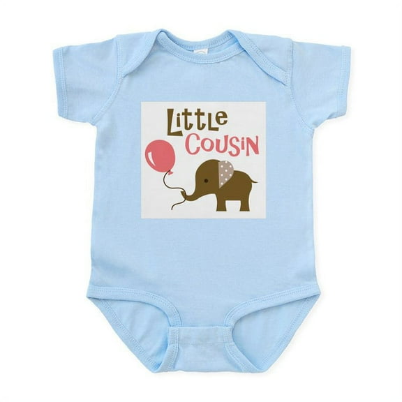 CafePress - Little Cousin Mod Elephant Body Suit - Baby Light Bodysuit, Size Newborn - 24 Months