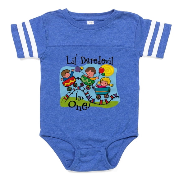 CafePress - Little Daredevil 1St Birthd - Cute Infant Baby Football Bodysuit