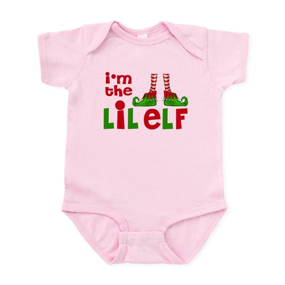 CafePress - Little Elf Christmas Body Suit - Baby Light Bodysuit, Size Newborn - 24 Months
