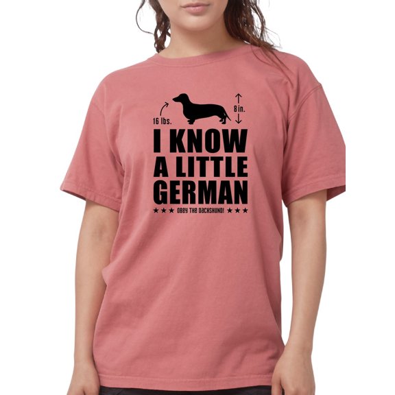 CafePress - Little German! Dachshund T Shirt - Womens Comfort Colors® Shirt