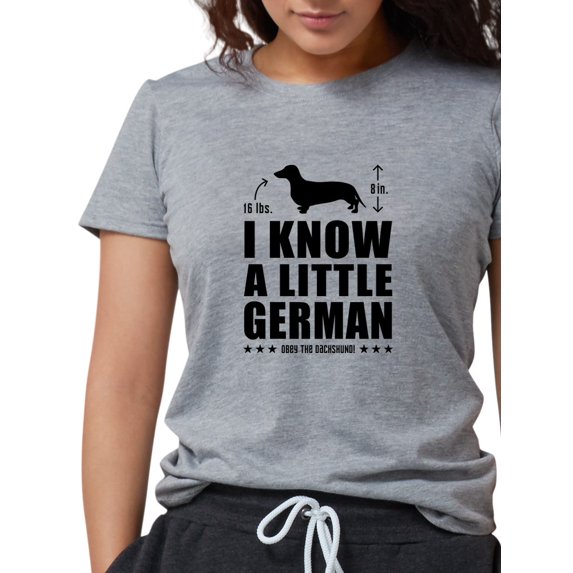 CafePress - Little German! Dachshund T Shirt - Womens Tri-blend T-Shirt