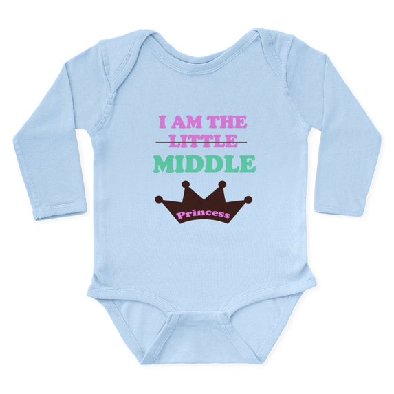 CafePress - Little Girls Sister/Princes Body Suit - Long Sleeve Cotton Baby Bodysuit