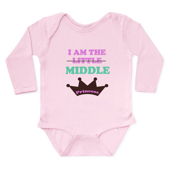 CafePress - Little Girls Sister/Princes Body Suit - Long Sleeve Cotton Baby Bodysuit