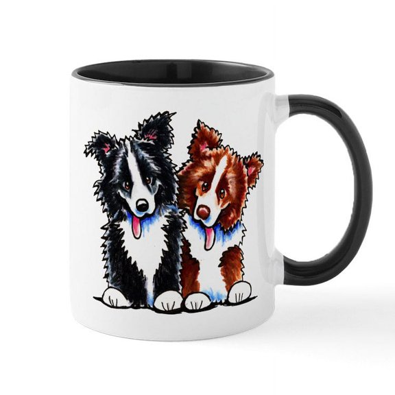 CafePress - Little League Border Collies Mug - 11 oz Ceramic Mug - Novelty Coffee Tea Cup
