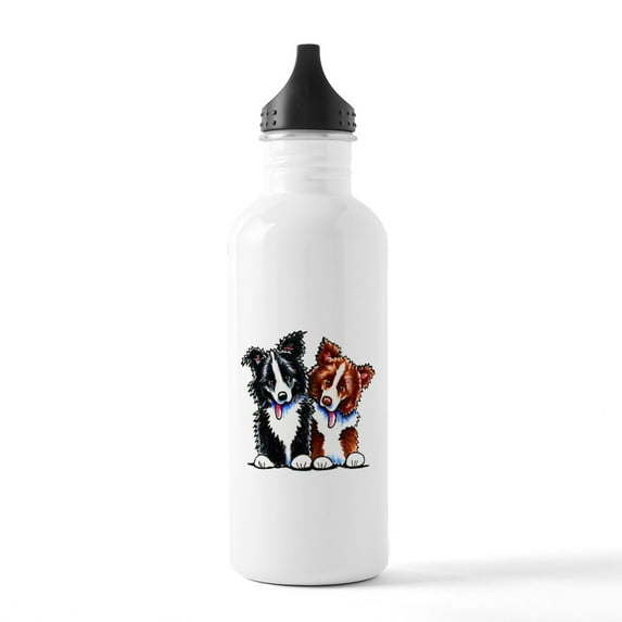 CafePress - Little League Border Collies Stainless Water Bottl - Stainless Steel Water Bottle, Sports Bottle, 1.0L