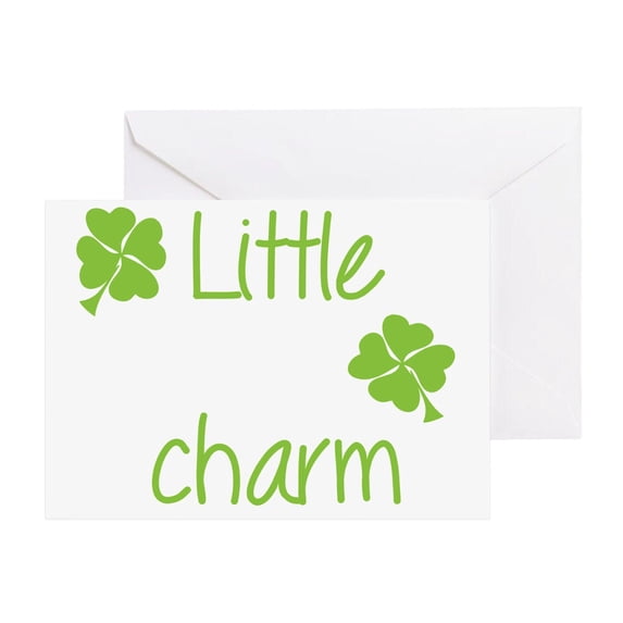 CafePress - Little Lucky Charm - Greeting Card, Blank Inside Matte