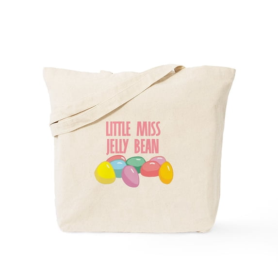 CafePress - Little Miss Jelly Bean Tote Bag - Unisex Canvas Tote Bag, Beige, 1-Piece