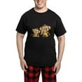 thumbnail image 1 of CafePress - Little Monkeys Men's Dark Pajamas - Men's Dark Loose Fit Cotton Pajama Set, 1 of 7