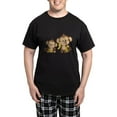 thumbnail image 1 of CafePress - Little Monkeys Men's Dark Pajamas - Men's Dark Loose Fit Cotton Pajama Set, 1 of 7