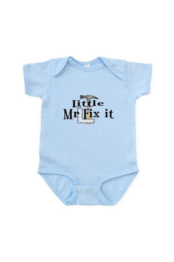 - Little Mr Fix It Infant Bodysuit - Baby Light Bodysuit, Size Newborn - 24 Months