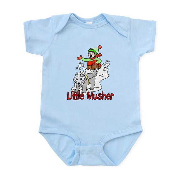 CafePress - Little Musher Infant Bodysuit - Baby Light Bodysuit, Size Newborn - 24 Months
