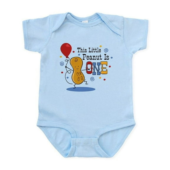 CafePress - Little Peanut 1St Birthday Baby Light Bodysuit - Baby Light Bodysuit, Size Newborn - 24 Months