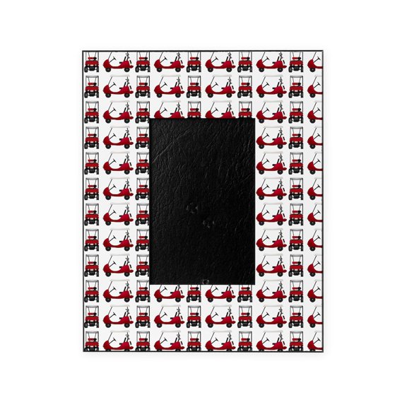 CafePress - Little Red Golf Carts - Decorative 8x10 Picture Frame