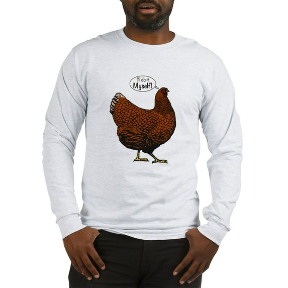 CafePress - Little Red Hen Long Sleeve T Shirt - Unisex Cotton Long Sleeve T-Shirt